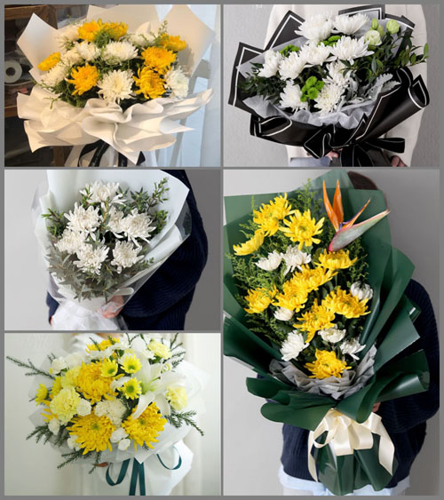 上海金山区山阳镇九龙村白事花束代送